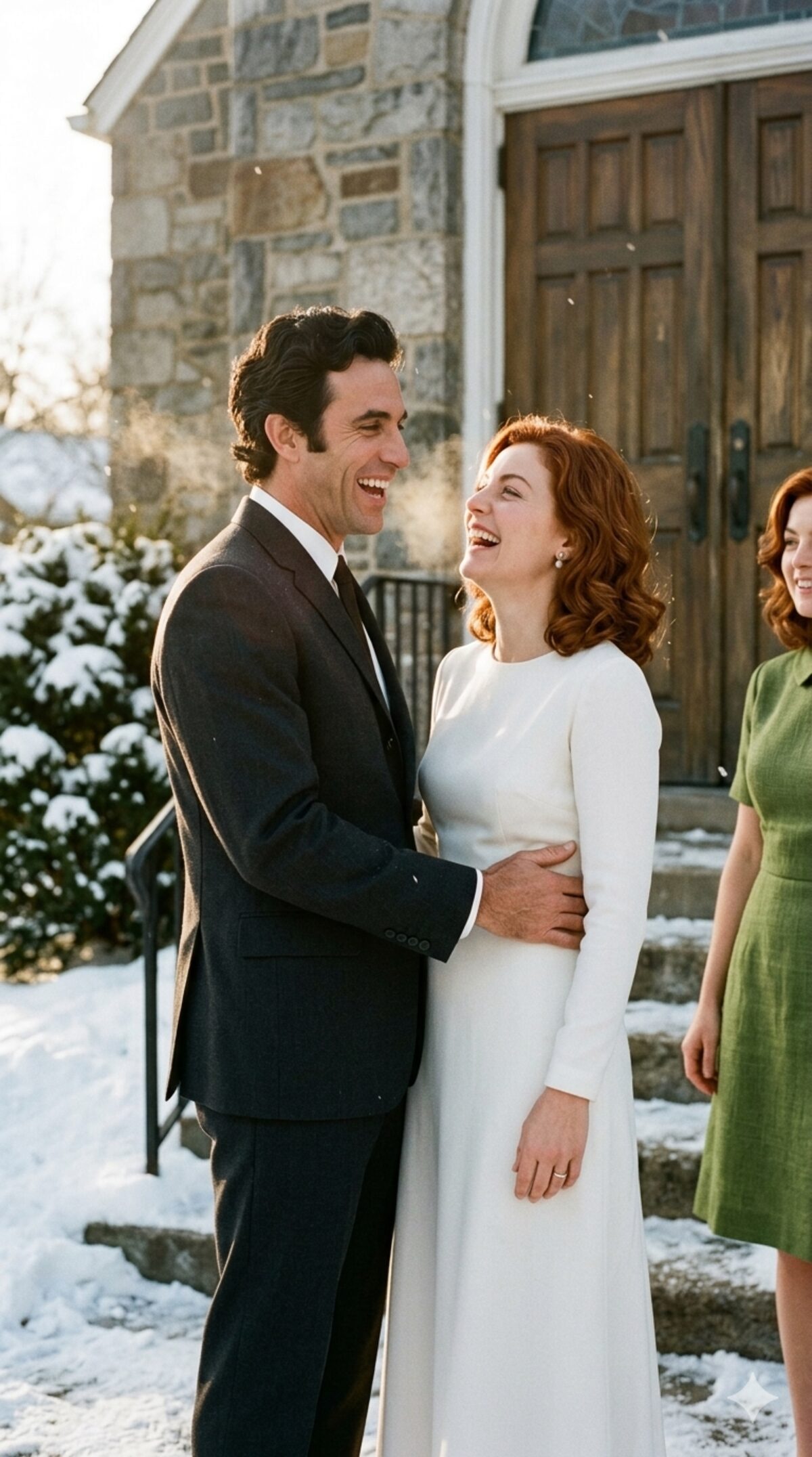 A young couple at a community center dance, 1968